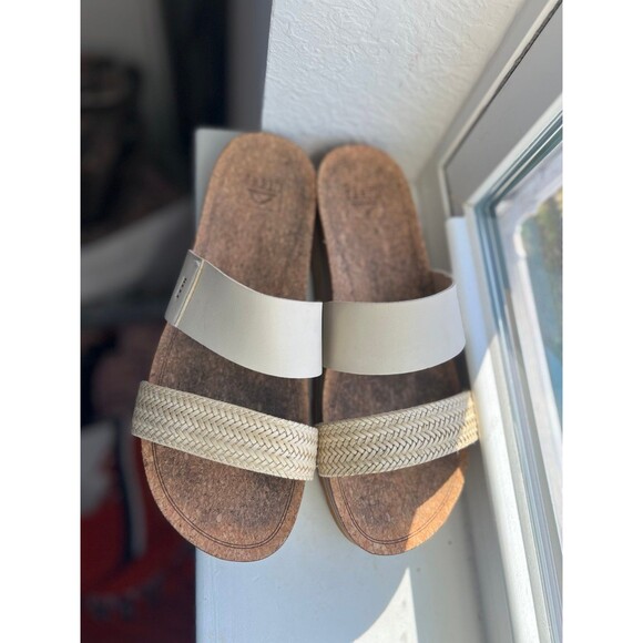 REEF Women’s Vista Hi Platform Sandals in Brown & Ivory Size 10 - Picture 4 of 12
